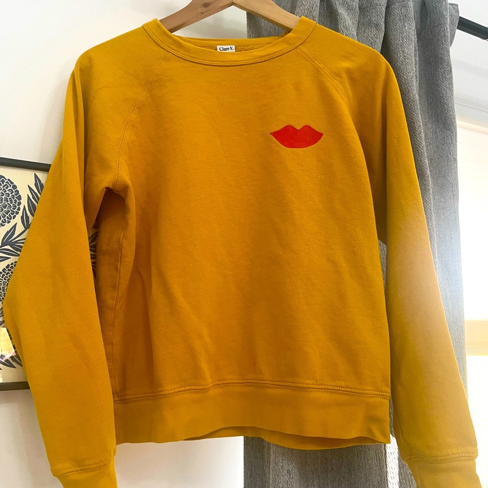 Clare V sweatshirt lots of life